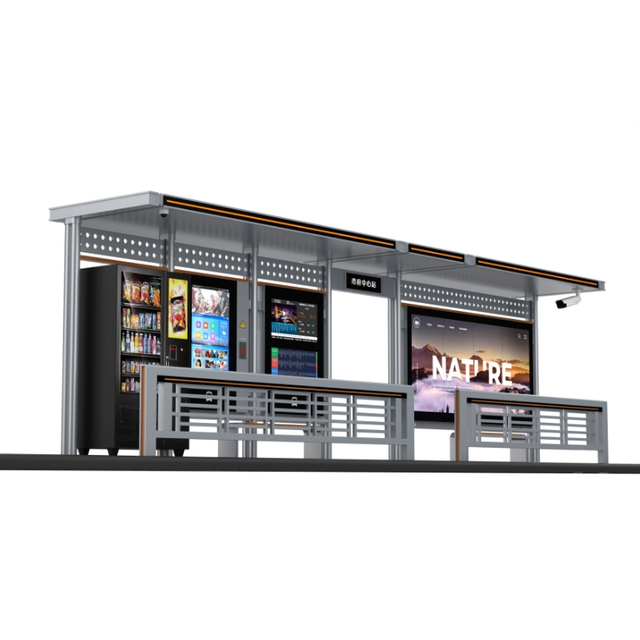 Outdoor Smart Solar Bus Kiosk-ZEMSO-HCT-0027