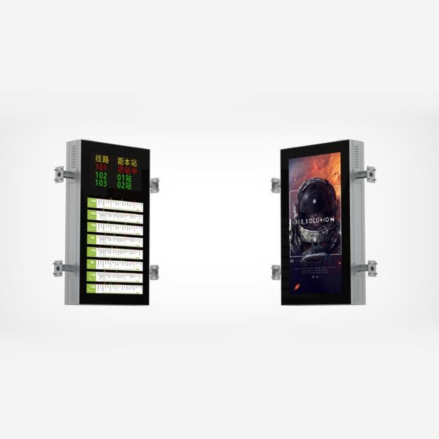 Outdoor Smart LCD Screen Bus Stop Advertising Digital Display ZEMSO-DZZP-0022
