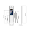 Outdoor Vertical LCD Electronic Bus Stop Display Screen ZEMSO-DZZP-0028