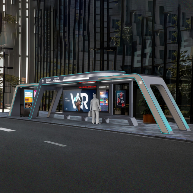 Outdoor Furniture Metal Bus Shelter-ZEMSO-HCT-0098