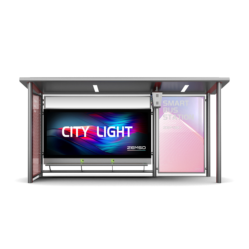 Metal Bus Stop Shelter Design-HCT-0069