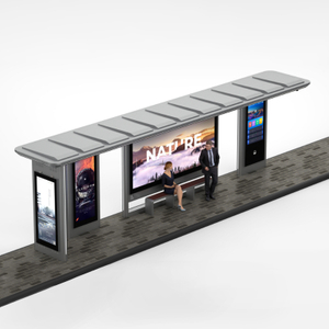 Outdoor Smart Metal Bus Stop Station-ZEMSO-HCT-0008