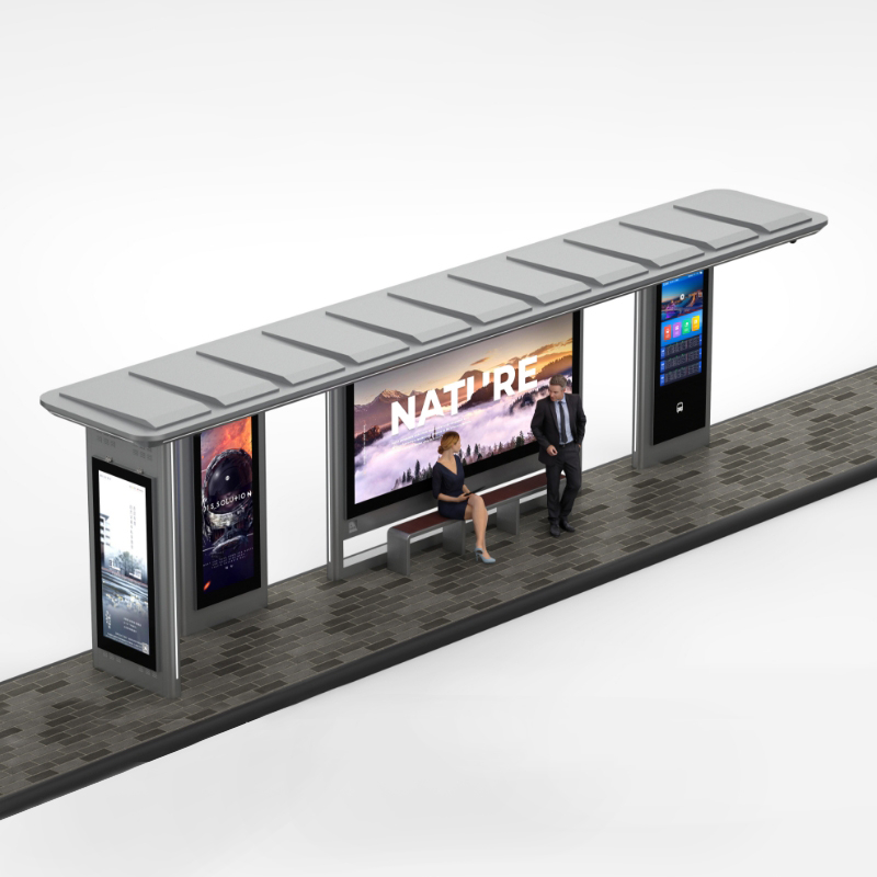 Outdoor Smart Metal Bus Stop Station-ZEMSO-HCT-0008