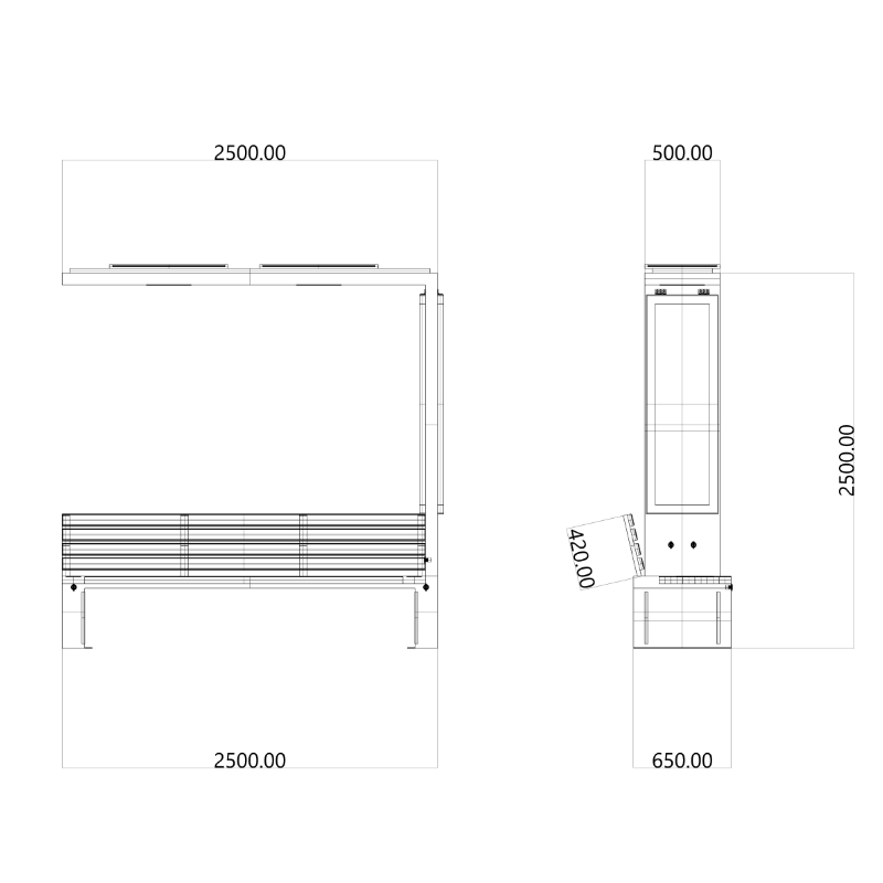 Smart Solar Bench ZEMSO-ZY-0007