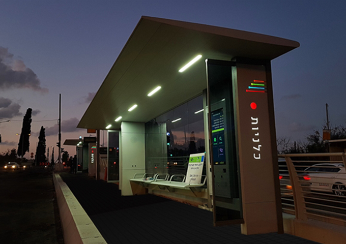 Intelligent Bus Shelters In Israel
