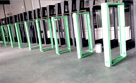 Outdoor advertising bus shelter painting