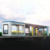 Outdoor Metal Bus Shelter Station-ZEMSO-HCT-0009