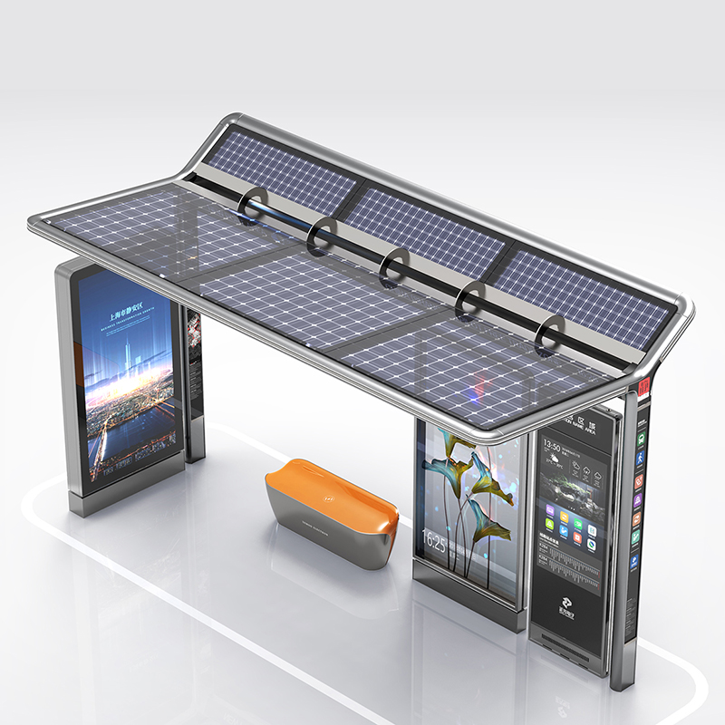  Metal Bus Stop Shelter-HCT-0128