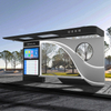 Galvanized Steel Closed AC Bus Shelter-HCT-0106