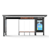 Moderm Metal Bus Stop Shelter-HCT-0133