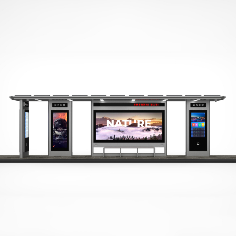 Outdoor Smart Metal Bus Stop Station-ZEMSO-HCT-0008