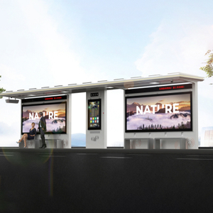 Outdoor Smart Solar Bus Station-ZEMSO-HCT-0022