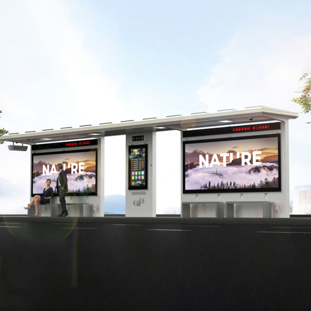 Outdoor Smart Solar Bus Station-ZEMSO-HCT-0022