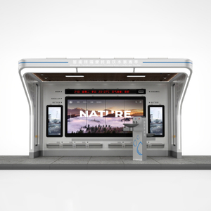 Outdoor Intelligent Solar Bus Kiosk-ZEMSO-HCT-0032