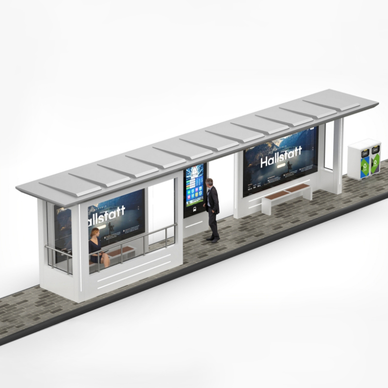 Outdoor Furniture Stainless Steel Bus Shelter-ZEMSO-HCT-0055