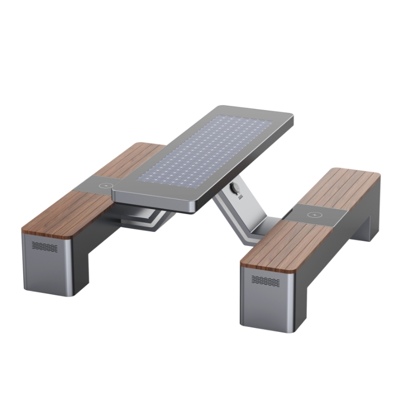 Outdoor Solar Charging Bench for Public Spaces ZEMSO-ZY-0005
