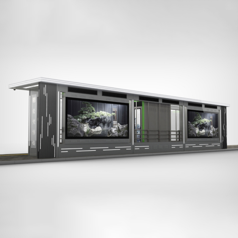 Outdoor Furniture Metal Bus Shelter-ZEMSO-HCT-0091