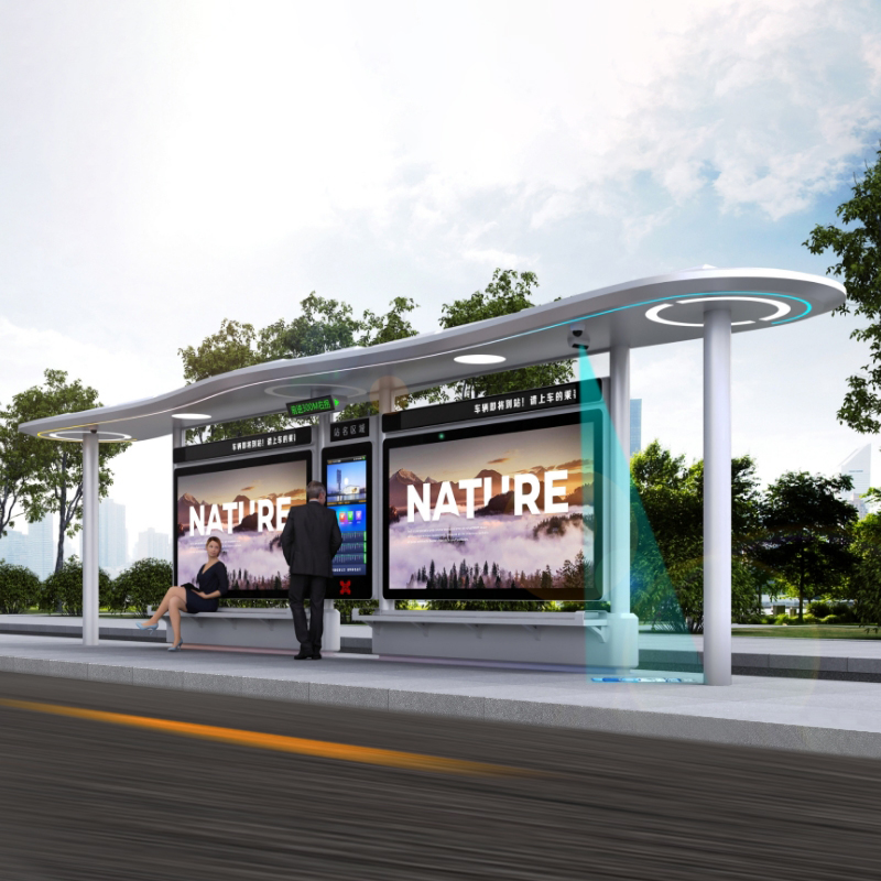 Bus Shelter with Bench-ZEMSO-HCT-0065