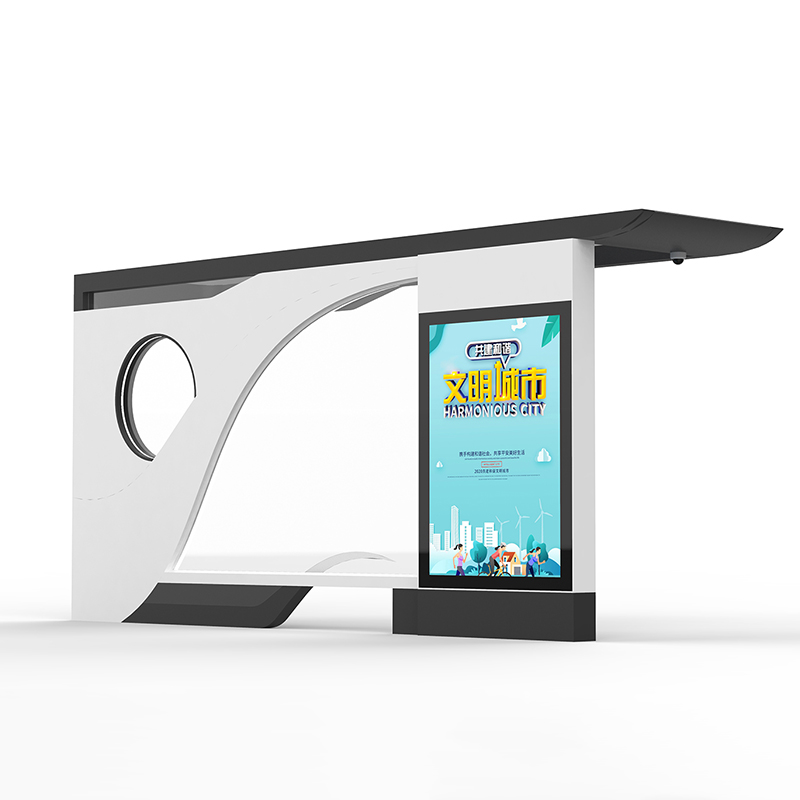 Galvanized Steel Closed AC Bus Shelter-HCT-0106