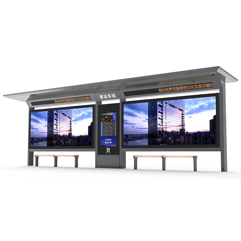 Metal Bus Stop Shelter-HCT-0132