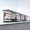 Outdoor Smart Metal Bus Stop with Seats -ZEMSO-HCT-0056