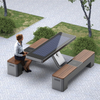 Outdoor Solar Charging Bench for Public Spaces ZEMSO-ZY-0005