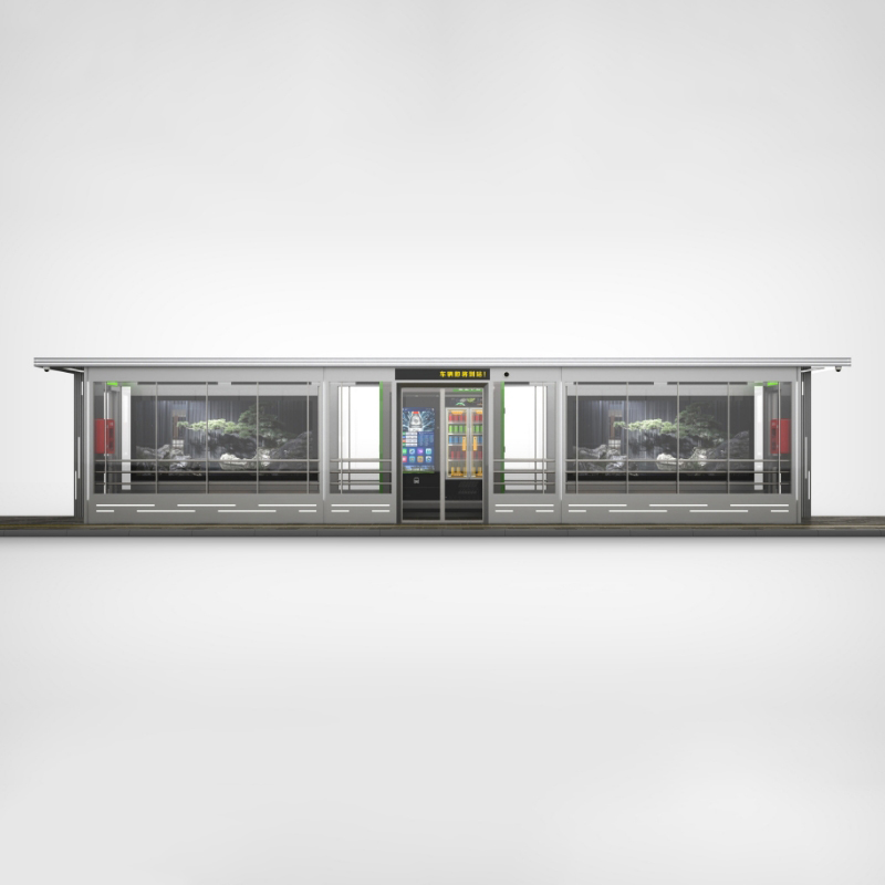 Outdoor Furniture Metal Bus Shelter-ZEMSO-HCT-0091