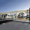 Metal Bus Stop Shelter Design-ZEMSO-HCT-0097