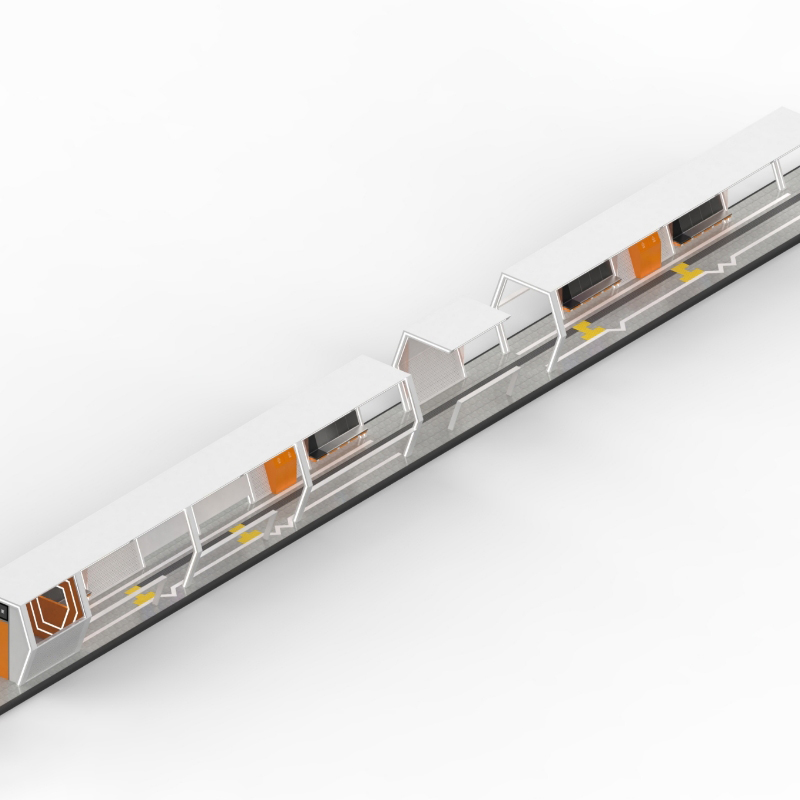 Smart Bus Shelter with Digital Signage-ZEMSO-HCT-0099