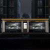Outdoor Stainless Steel Bus Shelter-HCT-0104