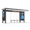 Moderm Metal Bus Stop Shelter-HCT-0133