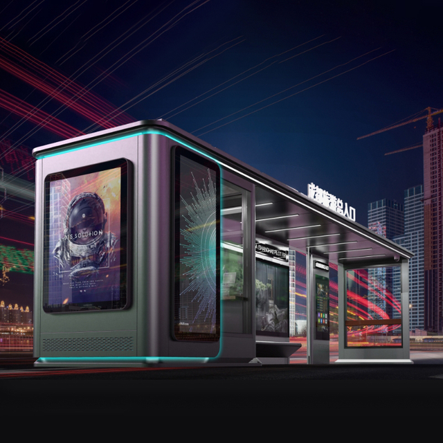 Outdoor City Furniture Stainless Steel Bus Shelter-ZEMSO-HCT-0006