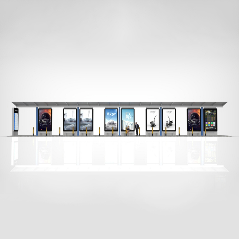 Outdoor City Furniture Smart Bus Stop Shelter-ZEMSO-HCT-0025