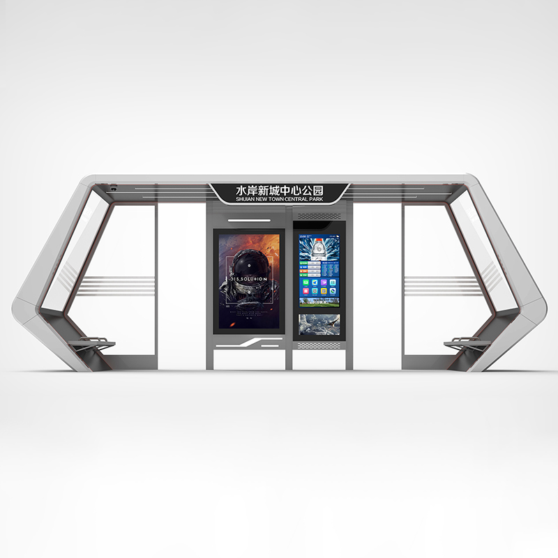 Metal Bus Stop Shelter-HCT-0135
