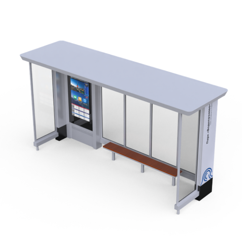 Outdoor Smart Public Transit Bus Shelter ZX-BS-010