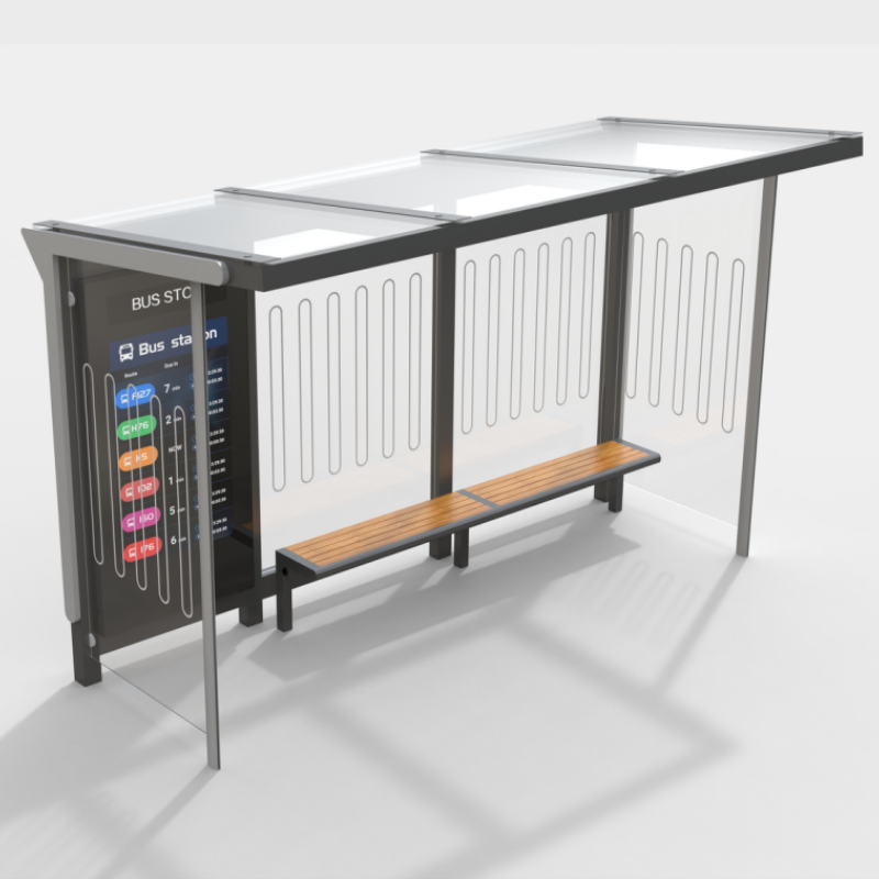 Intelligent Urban Bus Shelter ZX-BS-009