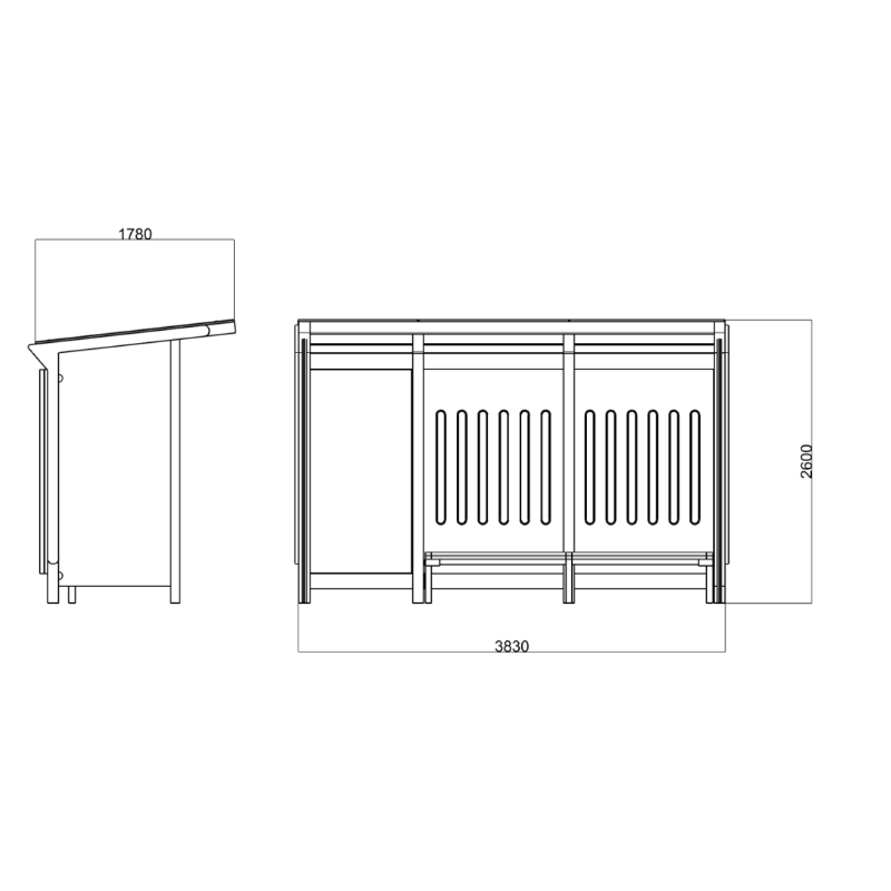 Intelligent Urban Bus Shelter ZX-BS-009